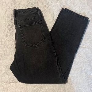 Abercrombie The Ankle Straight Ultra High Rise Curve Love in 10 Long